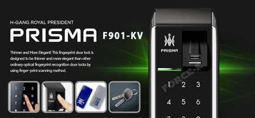 5. Pin, nguồn điện sử dụng trên khoá cửa H-gang Prisma F901-KV