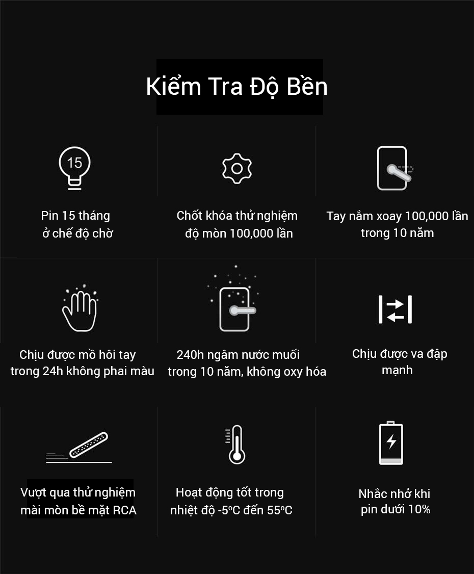 Khóa cửa thông minh Xiaomi Aqara N200 Smart Door Lock 2 2. Ưu điểm của khoá cửa vân tay Xiaomi.