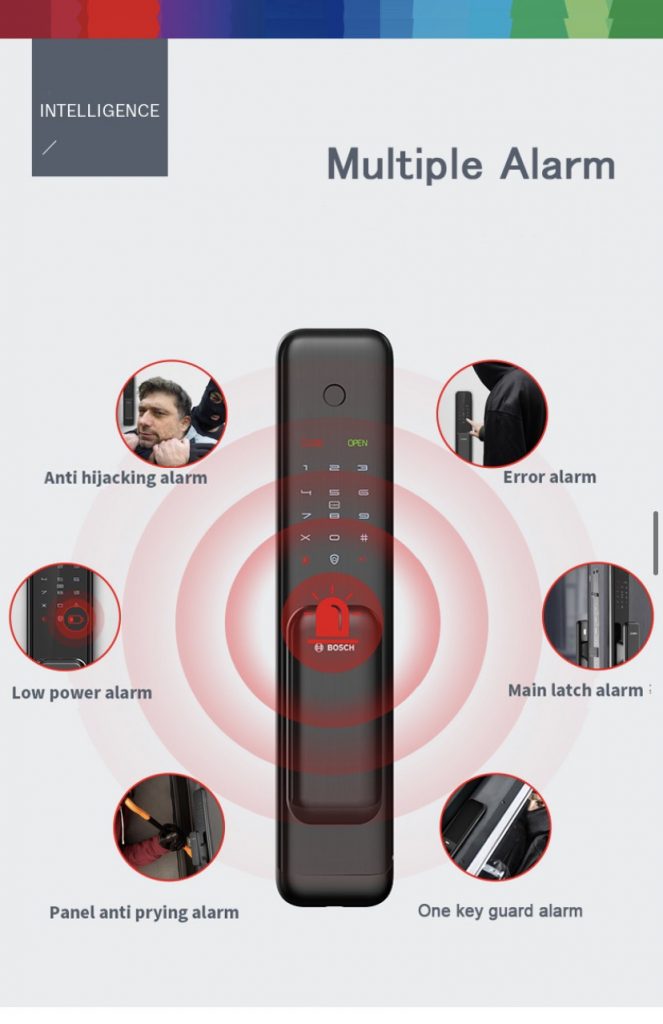 Khoá điện tử Bosch EL500 2 1. Tính năng mở khoá thông minh.