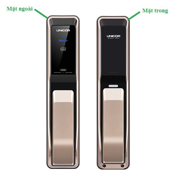 Khóa điện tử Unicor UN-PM8000WSK 1 1. Khóa điện tử Unicor UN-PM8000WSK thiết kế gọn gàng sang trọng