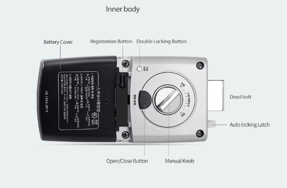 Khóa thẻ từ mã số Unicor UN 325S 4 3. Khóa cửa điện tử Unicor UN-325S tự tộ khóa cửa tiện lợi