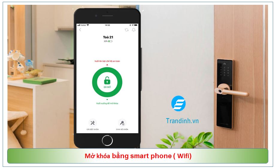 Khóa thông minh Appota AN1 giá rẻ | Thương hiệu Việt Nam 3 Mở khóa bằng smart phone ( điện thoại )