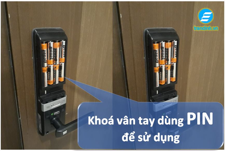 khóa vân tay mất điện, hết pin, yếu pin, chết pin 1 Khoá vân tay - khoá điện tử vận hành bằng năng lượng gì?