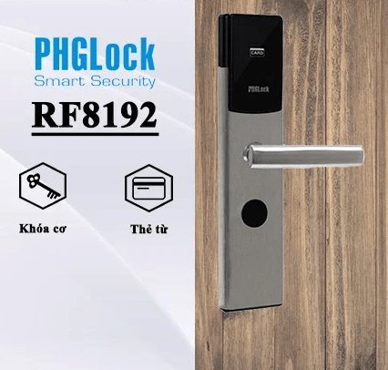 Khóa cửa thông minh - Khoá Khách Sạn PHGLock RF8192 2 2. Tính năng nổi bật của khóa cửa Smart Lock PHGlock RF8192