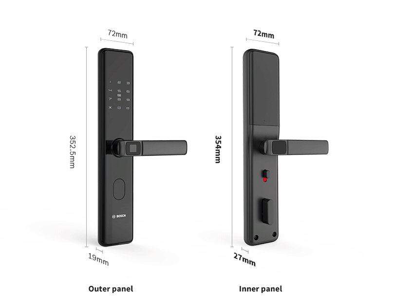 Khóa vân tay Bosch ID-30B (vàng đồng) 11 7. Thông số kỹ thuật của Bosch ID30B