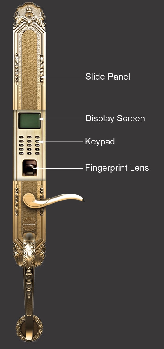 1. Khóa cửa điện tử Dessmann K5 đa dạng cách mở khóa