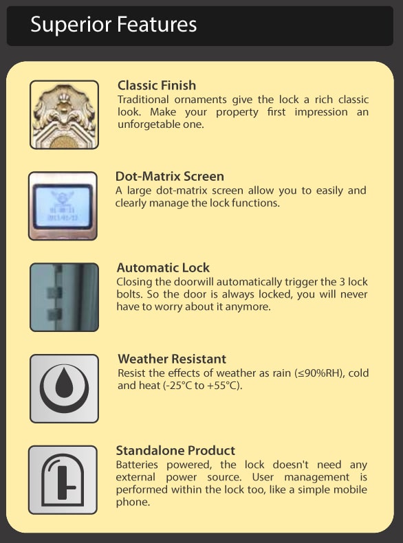 3. Thông số kỹ thuật khóa DESSMANN K52
