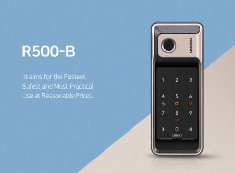 Khóa vân tay Unicor R500 – B 2 1. Khóa vân tay Unicor R500-B có thiết kế sang trọng hiện đại