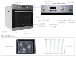 Lò Nướng Electrolux EOB3434BOX 72 lít 4 6. Thông số kỹ thuật: