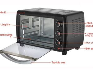 Lò Nướng Electrolux EOT4805K 21 lít 2 3. Bảng điều khiển cơ - Công suất nướng cực lớn.
