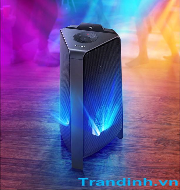 Loa tháp Samsung MX-T40/XV 10 Hòa nhịp với mọi buổi tiệc ánh sáng nhờ hiệu ứng đèn LED DJ