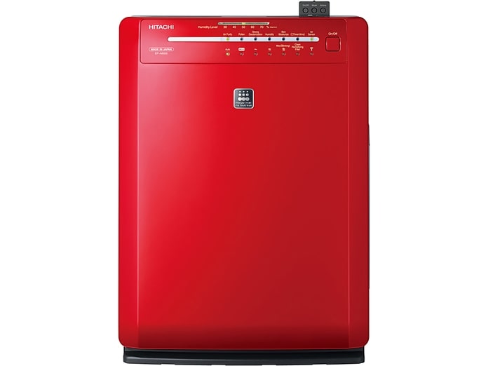 Máy lọc không khí Hitachi EP-A6000 thiết kế tối giản với gam màu đỏ độc đáo