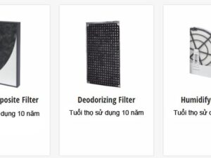 Máy lọc không khí Panasonic F-VXK70A 6 Bộ lọc bụi bẩn và nâm mốc có tuổi thọ cao lên tới 10 năm