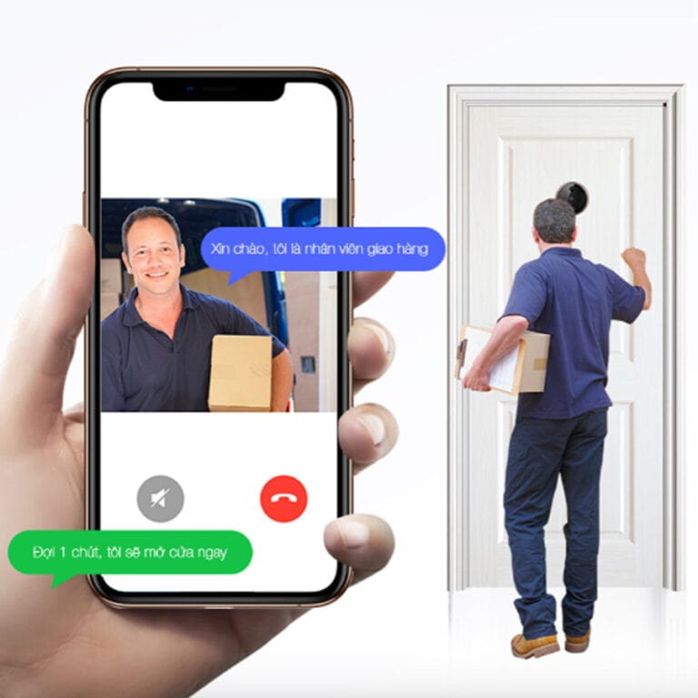 Mắt thần gắn cửa Philips DV001 6 4. Cuộc gọi 2 chiều ở thời gian thực trên mắt thần gắn cửa DV001