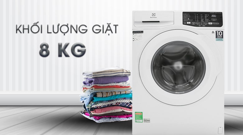 Máy giặt Electrolux EWF8025EQWA phù hợp gia đình có từ 4-5 thành viên