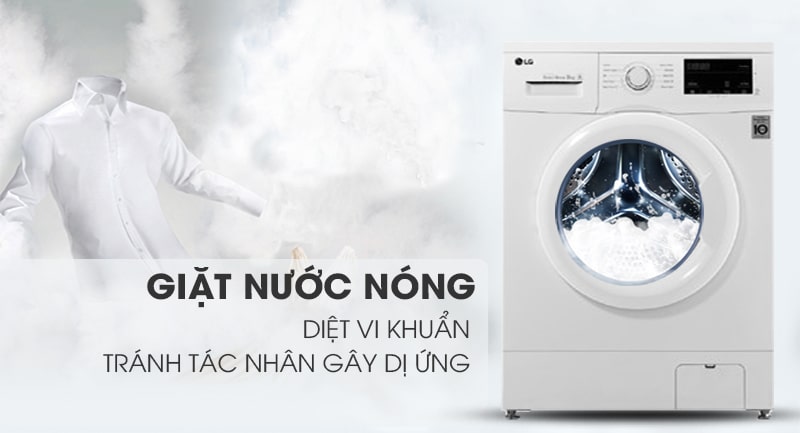 Công nghệ giặt nước nóng giúp diệt khuẩn hiệu quả