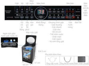 Máy giặt Panasonic inverter 10.5Kg NA-FD10VR1BV 4 Hình ảnh tổng quát máy giặt Panasonic inverter 10.5Kg NA-FD10VR1BV