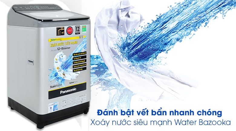 4. Xoáy nước siêu mạnh Water Bazooka nâng cao hiệu quả giặt sạch