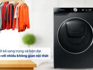 Máy giặt Samsung WW10TP54DSB/SV inverter 10Kg 4 1. Samsung WW10TP54DSB/SV với thiết kế sang trọng, phù hợp nhiều không gian nội thất