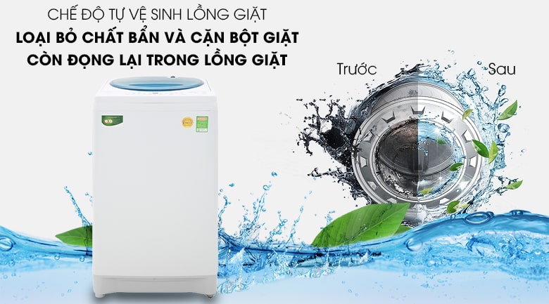 Tính năng tự làm sạch và làm khô lồng giặt trên máy giặt Toshiba AW-F920LV WB