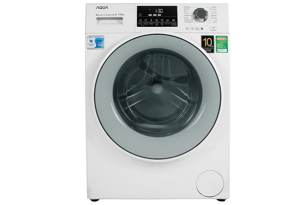 2. Máy giặt Aqua AQD-D850E W với thiết kế sang trọng, độ bền cao