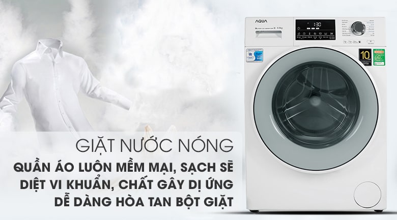 6. Chế độ giặt nước nóng giúp diệt khuẩn, làm mềm mại quần áo