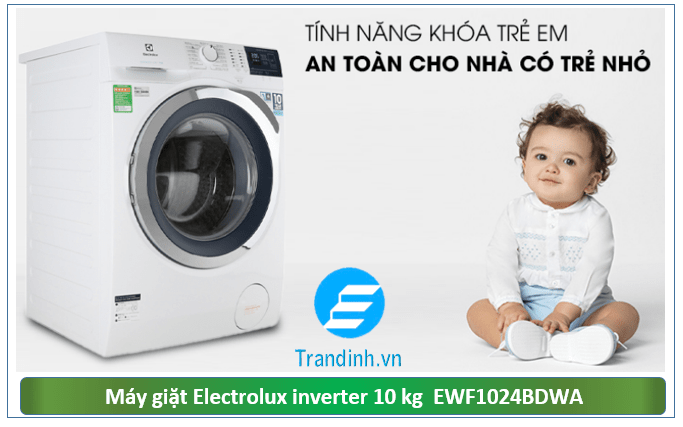 Máy giặt Electrolux EWF1024D3WB - Tính năng khóa trẻ em an toàn 