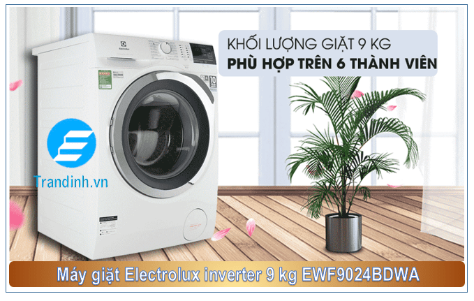 Máy giặt Electrolux 9 kg EWF9024BDWA thích hợp với gia đình nhiều người