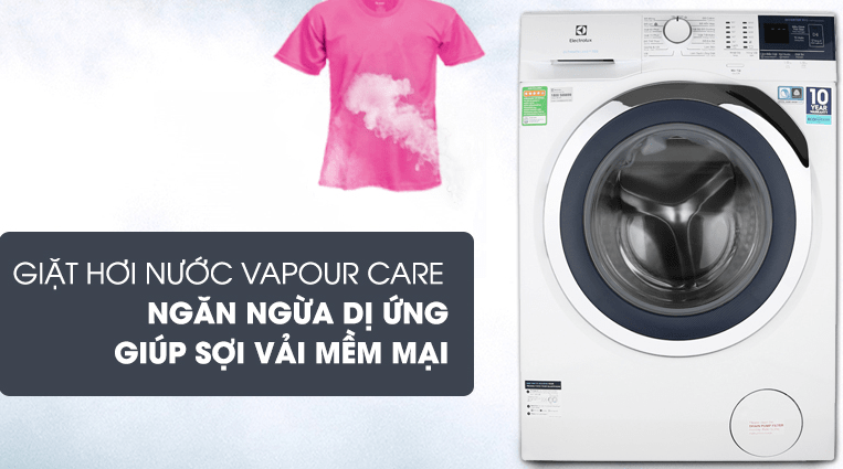 Giặt hơi nước Vapour Care diệt khuẩn, giảm nếp nhăn trên quần áo