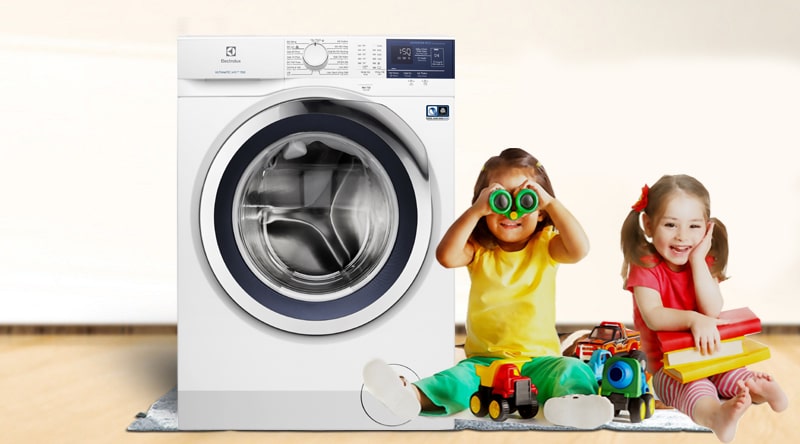 9. Máy giặt Electrolux sở hữu tính năng khóa an toàn