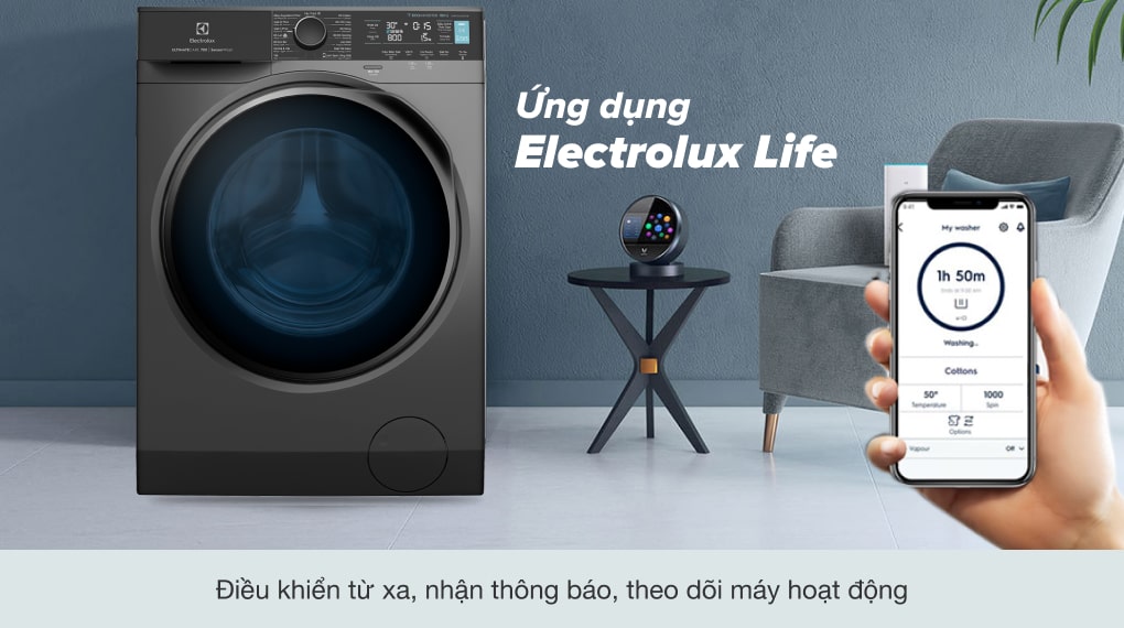 Điều khiển máy giặt từ xa thông qua ứng dụng Electrolux Life