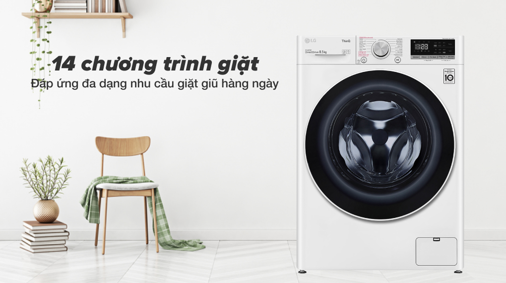 2. Tích hợp 14 chương trình giặt, phù hợp với nhu cầu giặt giũ đa dạng của gia đình Việt