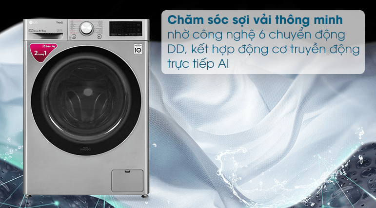 Công nghệ 6 chuyển động DD, kết hợp động cơ truyền động trực tiếp AI