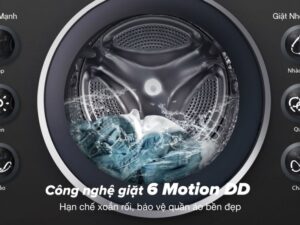 8. Giảm thiểu tối đa hư tổn quần áo nhờ vào công nghệ 6 Motion DD