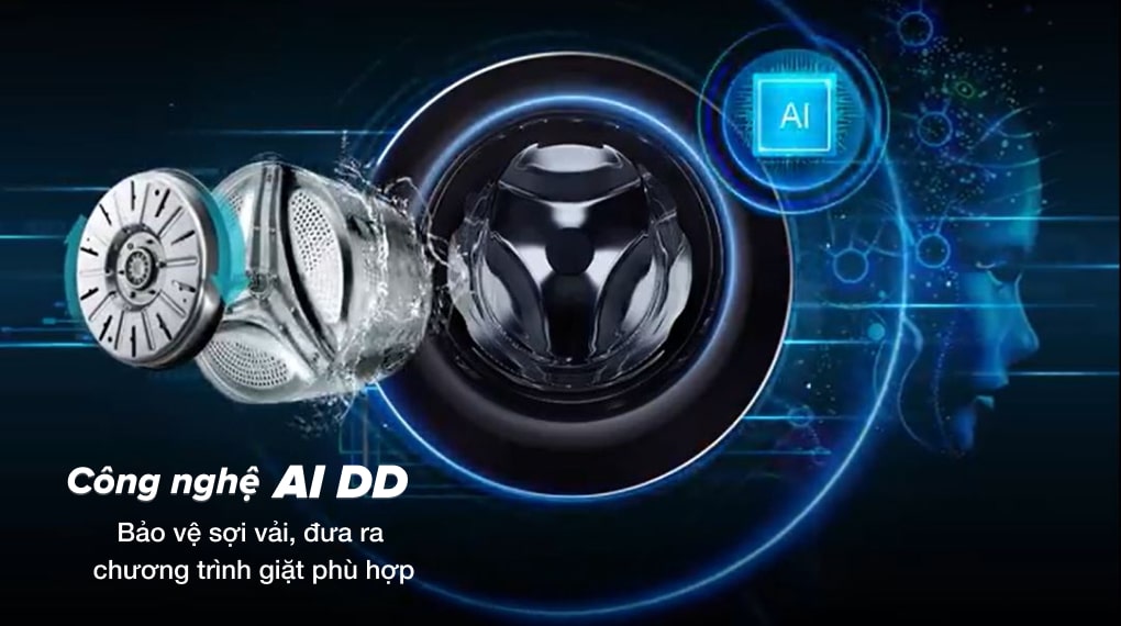 6. Máy giặt Inverter LG FV1411S3B bảo vệ sợi vải, giữ dáng quần áo nhờ công nghệ AI DD