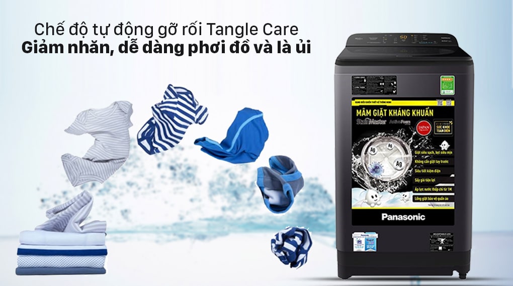 Máy giặt với chế độ tự động gỡ rối Tangle Care chống xoắn rối quần áo