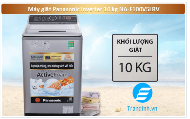 Máy giặt Panasonic 10 kg NA-F100V5LRV phù hợp gia đình có nhiều người