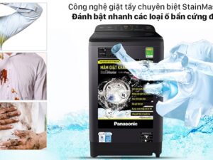 4. Máy Giặt Panasonic 9kg NA-F90S10BRV trang bi công nghệ giặt tẩy vết bẩn chuyên biệt StainMaster