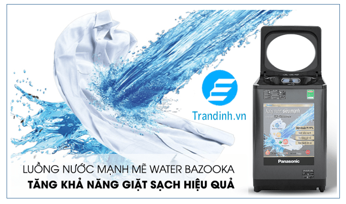 Luồng nước Water Bazooka mạnh mẽ nâng cao hiệu quả giặt