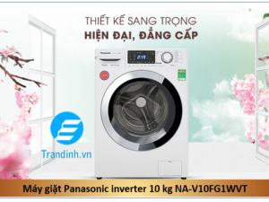 Máy giặt Panasonic Inverter NA-V10FG1WVT có thiết kế tinh tế, sang trọng