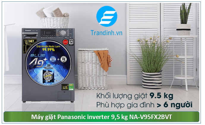 Máy giặt Panasonic NA-V95FX2BVT phù hợp gia đình có trên 6 người