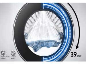 Máy giặt Samsung AI inverter 10Kg WW10TP54DSH/SV 4 2. Công nghệ QuickDrive trên máy giặt WW10TP54DSH giặt sạch sau 39 phút