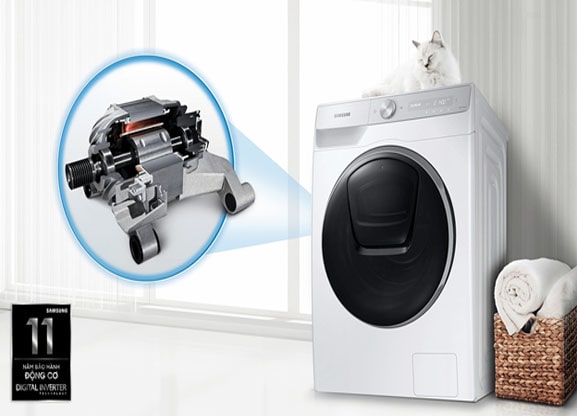 Máy giặt Samsung tiết kiệm điện năng hiệu quả nhờ động cơ Digital Inverter