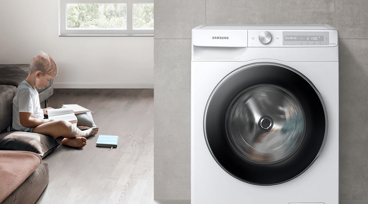Giặt giũ êm ái với công nghệ VRT Plus trên máy giặt Samsung WW90T634DLE/SV