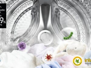 Máy giặt Samsung WW90TP54DSB/SV AI inverter 9kg 4 2. Công nghệ giặt hơi nước Hygiene Steam diệt khuẩn và ngừa tác nhân gây dị ứng da tay