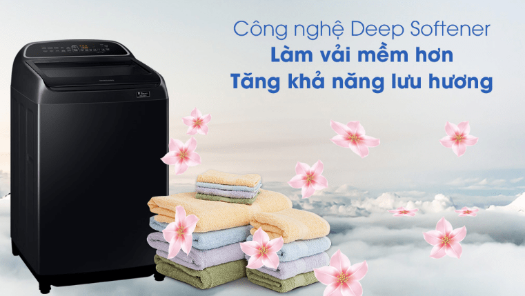 5. Máy giặt 2021 SamSung WA10T5260BV/SV giúp lưu giữ hương thơm lâu với công nghệ Deep Softener