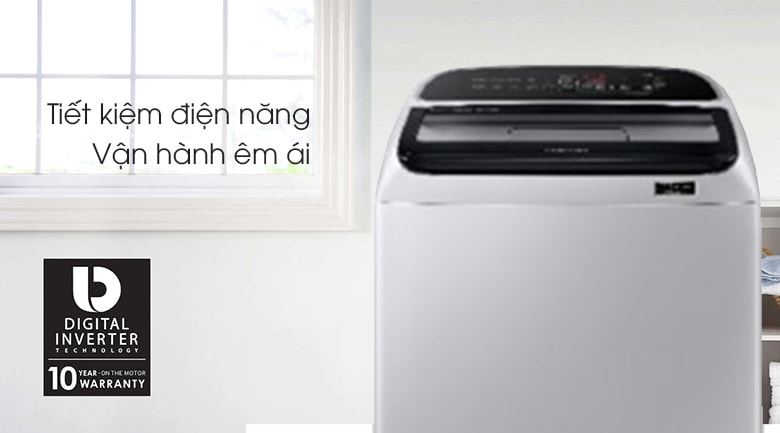 Máy giặt Samsung WA85T5160BY/SV với công nghệ Digital Inverter vận hành êm, tiết kiệm điện tối đa