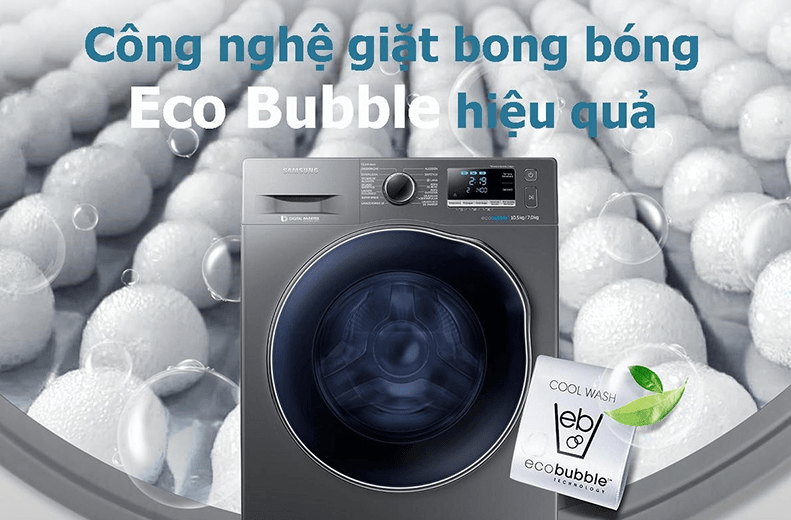 5. Công nghệ giặt Eco Bubble đánh bay vết bẩn cứng đầu