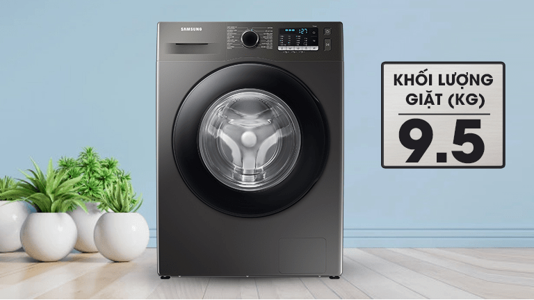 2. Máy giặt Samsung 9.5kg WW95TA046AX SV phù hợp gia đình có từ 5 - 7 người