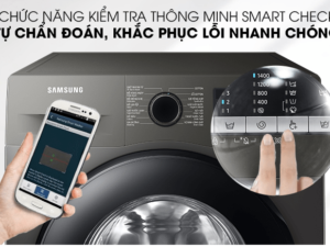 Máy giặt Samsung 9.5kg inverter WW95TA046AX/SV 4 8. Chẩn đoán sự cố và khắc phục lỗi nhanh chóng nhờ tính năng Smart Check